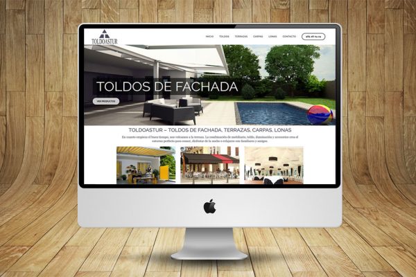 Diseño de Página Web para TOLDOASTUR